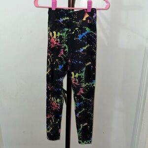 Neon Paint Splatter Butt Lifting Leggings
